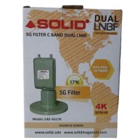 SOLID 5G FILTER 17K 65dB CBAND DUAL OUT LNBF